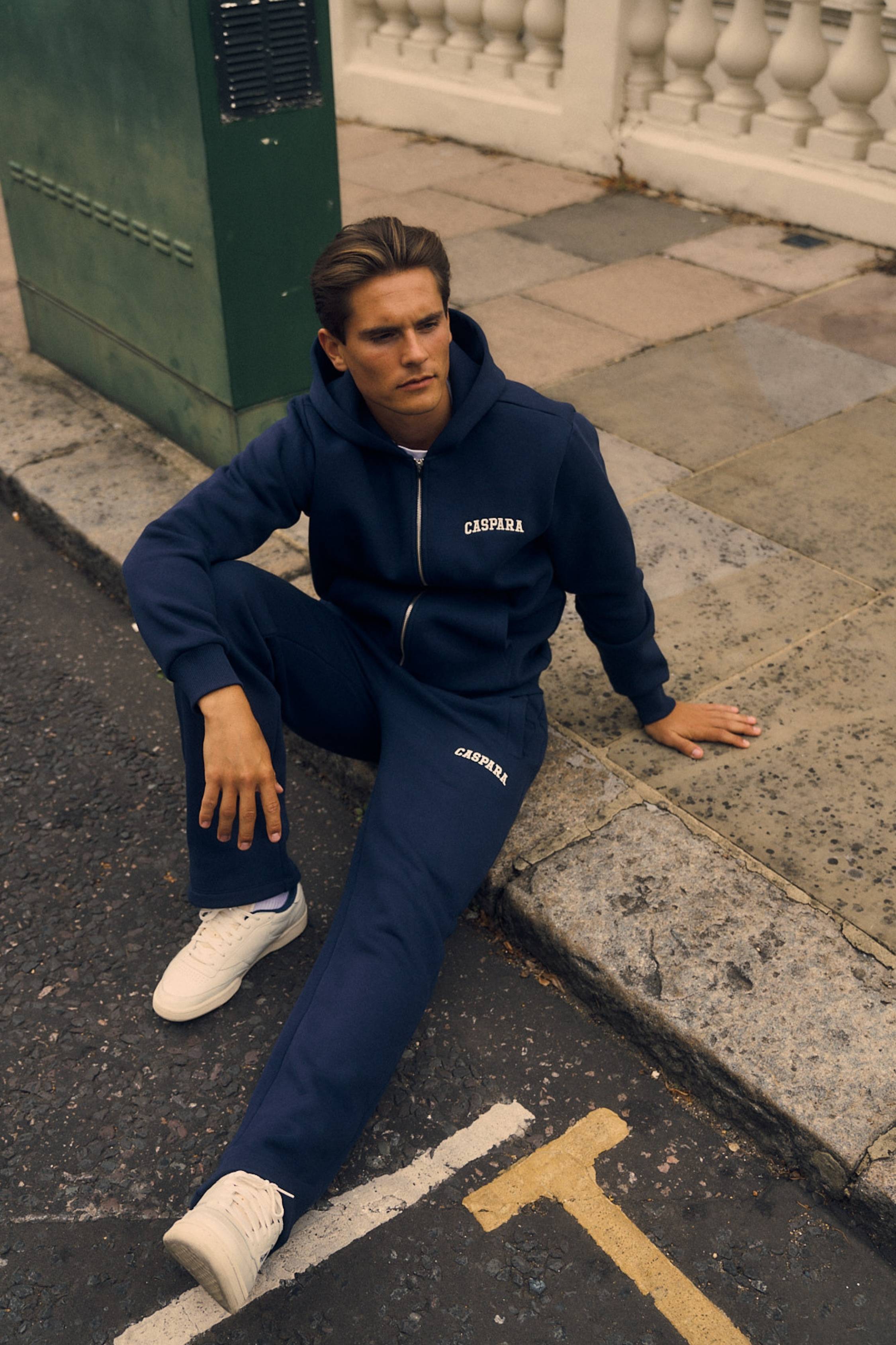 M. Varsity SL Pants - Navy